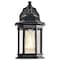 Nuvo Hopkins Outdoor Small Wall Lantern 1 Light Matte Black Finish 60/6119 - alternate 4